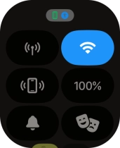 Press the battery percentage.