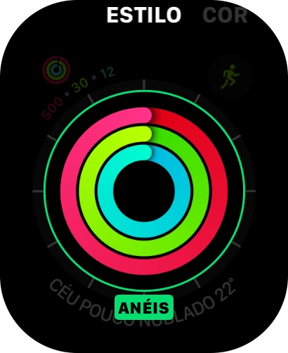 Prima a Digital Crown duas vezes para voltar ao ecrã inicial.