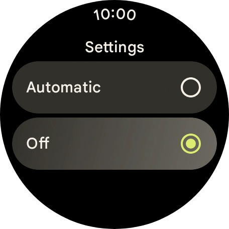 Press Automatic.