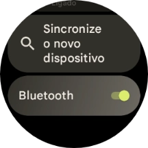 Prima Sincronize o novo dispositivo.