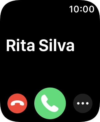 Prima a Digital Crown quando receber uma chamada.