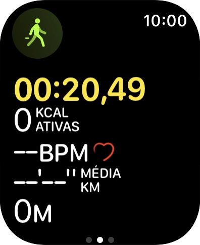 Deslize o dedo sobre o ecrã da esquerda para a direita.