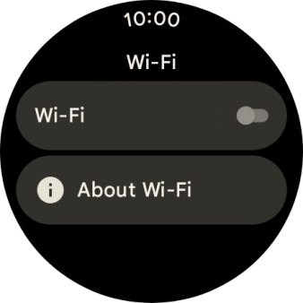 Press the indicator next to 'Wi-Fi' to turn on the function.