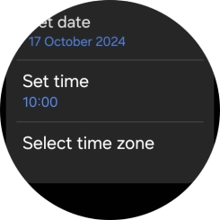 Press Set time.