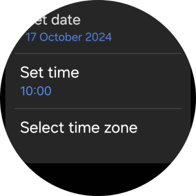 Press Set time.