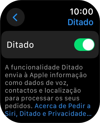 Prima a Digital Crown para terminar e voltar ao ecrã inicial.