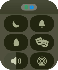 Press the sound mode icon to turn silent mode on or off.