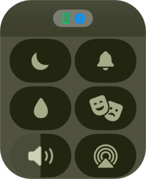 Press the sound mode icon to turn silent mode on or off.