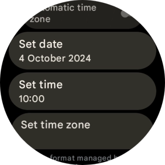 Press Set date.