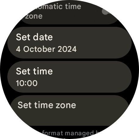 Press Set date.