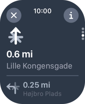 Press the end icon.