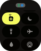 Press the flight mode icon to turn the function on or off.
