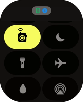 Press the flight mode icon to turn the function on or off.