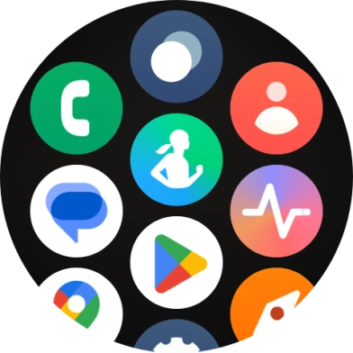 Press the message icon.