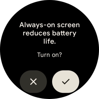 If you turn on the function, press the confirm icon.