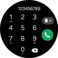Press the call icon.