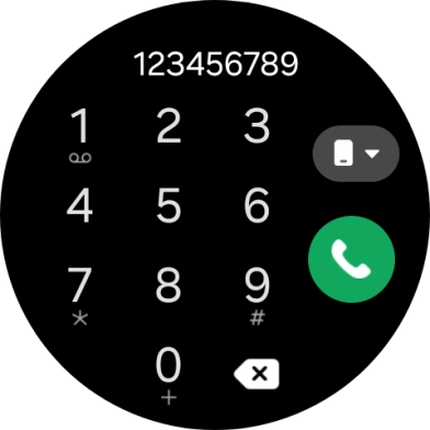 Press the call icon.
