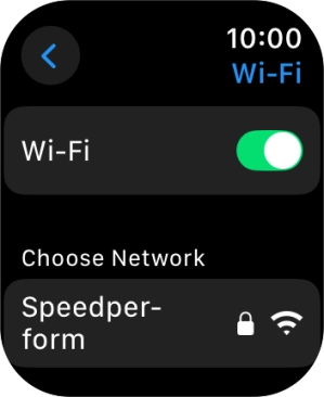 Press the required WiFi network.