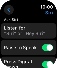 Press Listen for.
