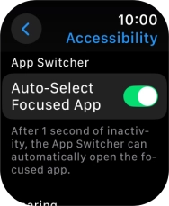 Press the required category below 'App Switcher' and follow the instructions on the screen to select the required settings.
