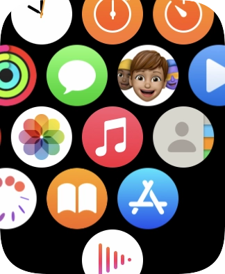 Prima o ícone do leitor de música.