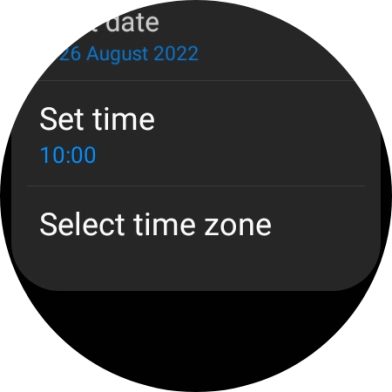Press Set time.