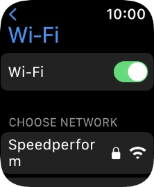Press the required WiFi network.