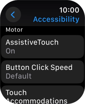 Press the required category below 'Motor' and follow the instructions on the screen to select the required settings.
