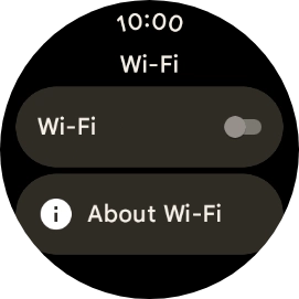 Press the indicator next to 'Wi-Fi' to turn on the function.