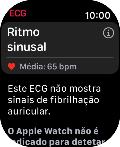 O resultado é agora mostrado no ecrã.