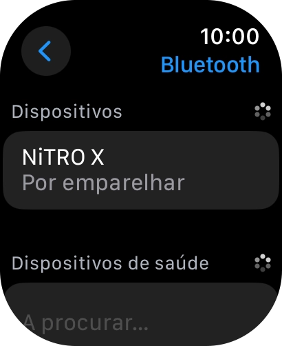 Prima o dispositivo Bluetooth pretendido.