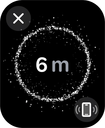 Siga as indicações no ecrã para encontrar o seu telefone.