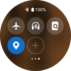 Press the find my phone icon to send a signal to your phone.