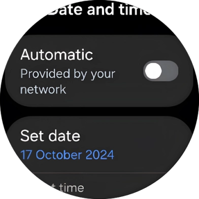 Press Set date.
