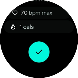Press the confirm icon. Press the confirm icon.