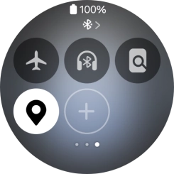 Press the flight mode icon to turn the function on or off.