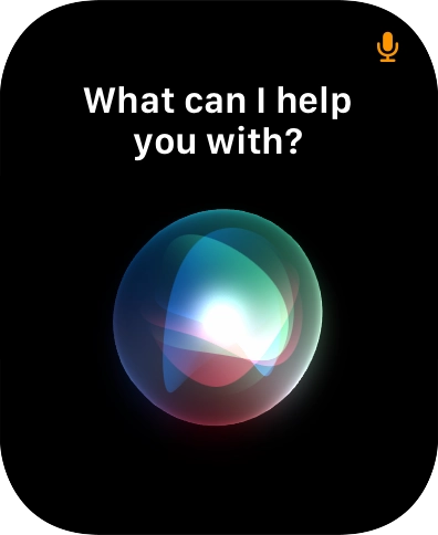 Diga com as suas palavras o que pretende que o seu Apple Watch faça.