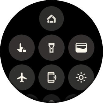 Slide your finger upwards starting from the bottom of the screen to return to the home screen.