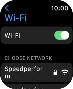 Press the required WiFi network.