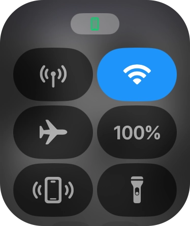 Press the mobile data icon to turn the function on or off.