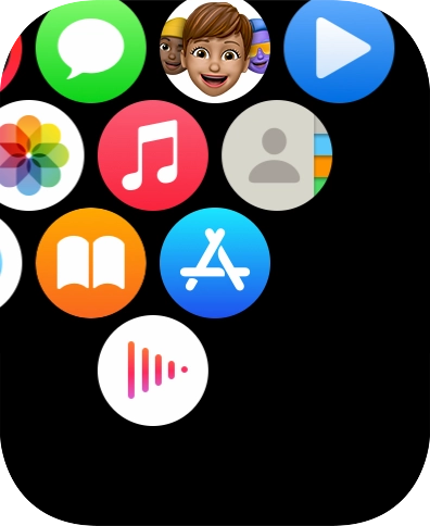 Prima o ícone do leitor de música.