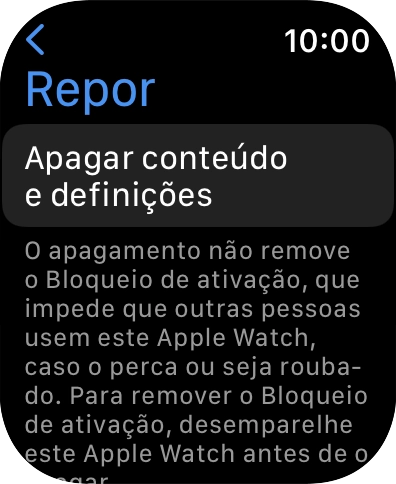 Prima Apagar conteúdo e definições.