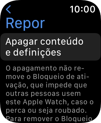 Prima Apagar conteúdo e definições.