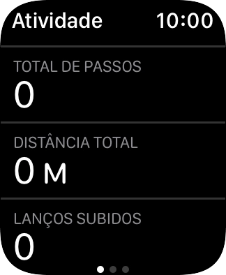 Continue a deslizar o dedo para cima e siga as indicações no ecrã para ter uma visão geral da semana atual ou para ajustar as suas metas de atividade diária.