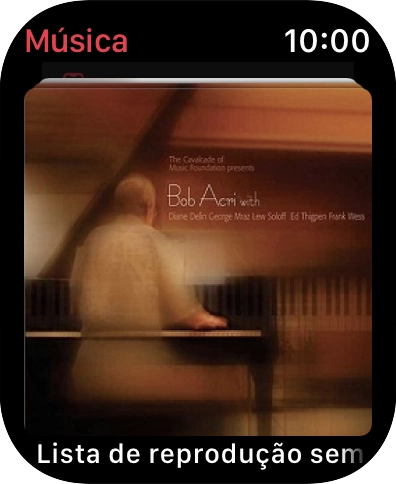 Para ver o menu, deslize o dedo para baixo a partir do topo do ecrã.