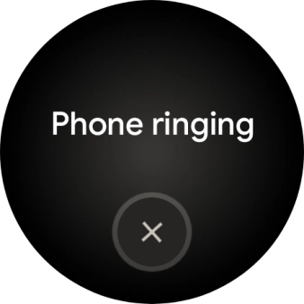 Press the end icon when you've found your phone.