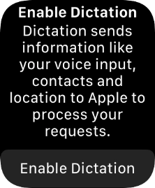 If you turn on the function, press Enable Dictation.