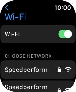 Press the required WiFi network.