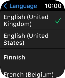 Press the required language.