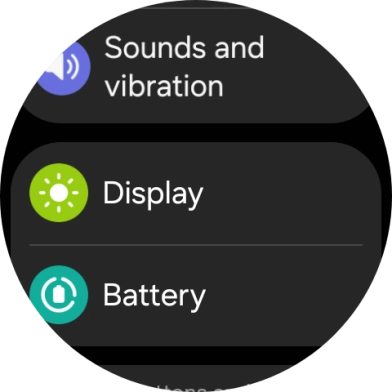 Press Display.